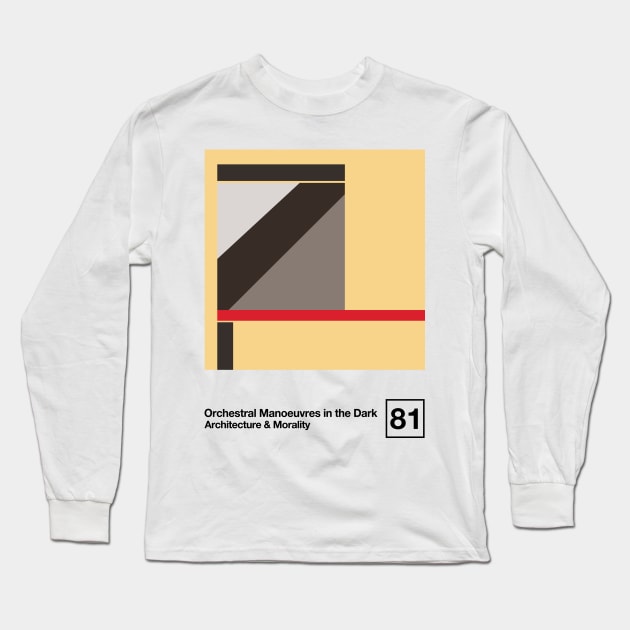 Architecture & Morality / Minimalist Style Graphic Artwork Design Long Sleeve T-Shirt by saudade